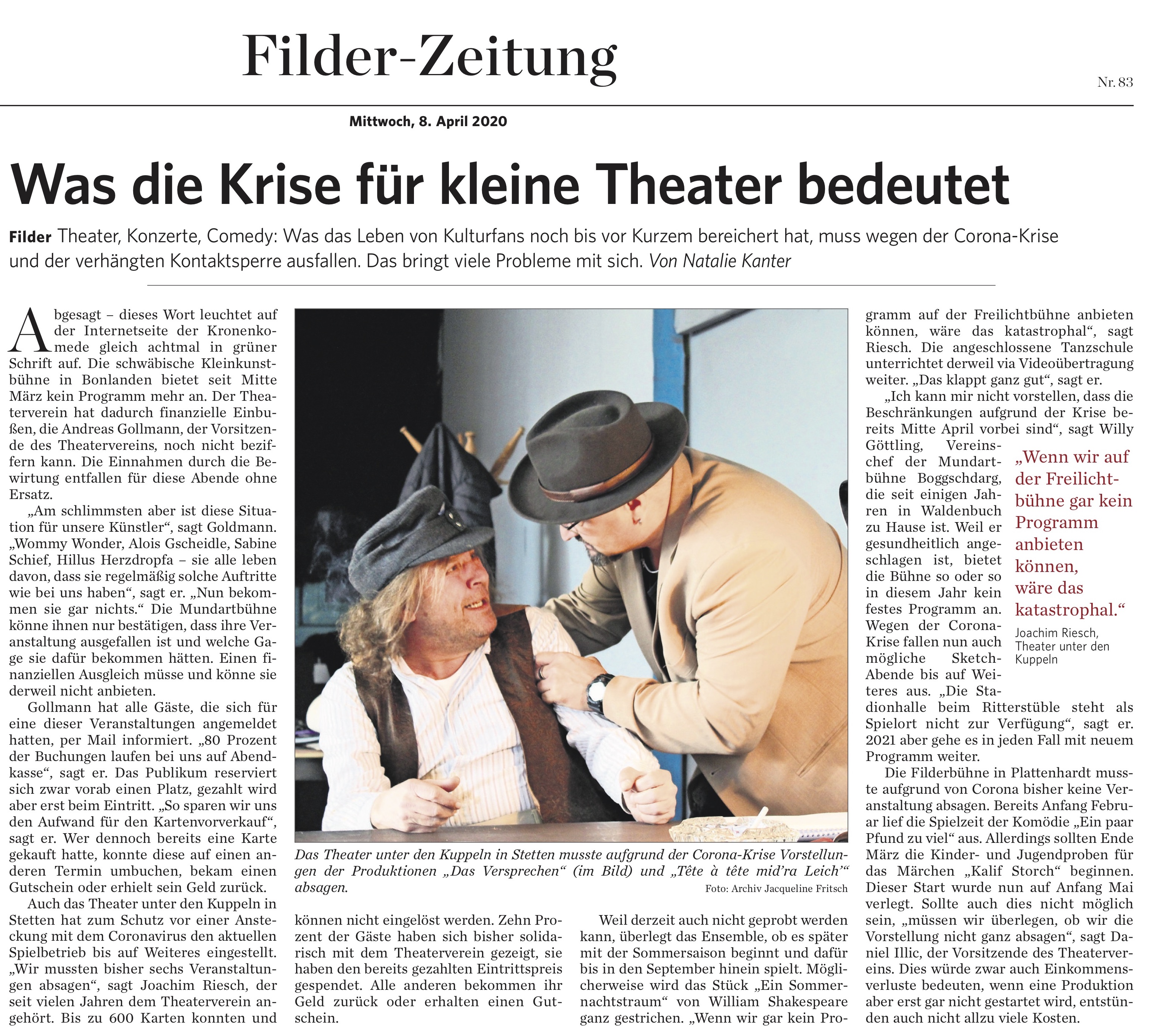 Filderbühne – Ihr Theater in Filderstadt